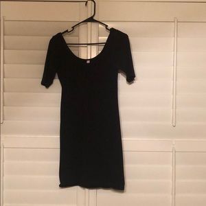 Black mini dress